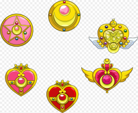 Picture Sailor Moon All Brooches Hd Png Download