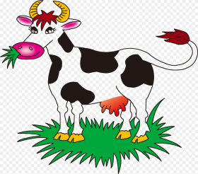 Clip Art Cow Vector Transparent Clipart Cow Eating