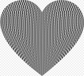 Heart Triangle Organ Shattered Heart Black and White