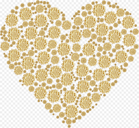 Transparent Yellow Heart Png Gold Heart Transparent Background