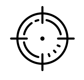black target spot logo, Reticle Computer Icons, crosshair png hd