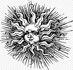 Ornate Sun Clip Arts Medieval Sun Png Transparent