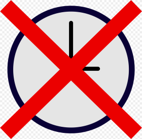 File Icon Noclock Svg Alarm Clock Crossed Out