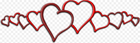 Clip Art Line of Hearts Clipart Hearts In