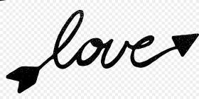 Drawn Word Love Black and White Love Words