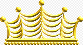 Gold Yellow Line Crown png Golden Clipart Transparent