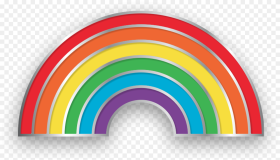 Rainbow Pin Circle Png