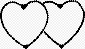 Two Hearts Frame Png Transparent Png