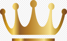 Vector Hand Painted Gold Crown png  Crown