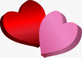 Pink and Red Hearts Png Clipart Pink And
