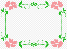 Floral Border Designs Png Image Download Flower Borders