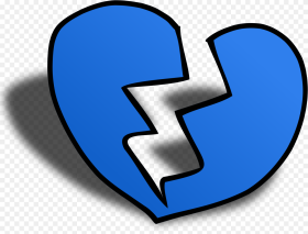 Broken Heart Coloring Pages Broken Blue Heart Emoji