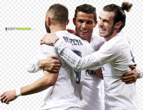Karim Benzema png with Cristiano Ronaldo and Gareth Bale Render Bale