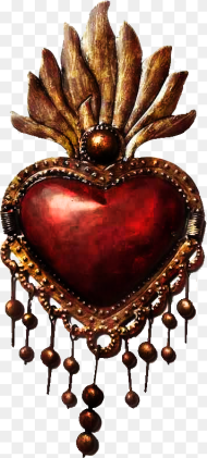 Heart Mexican Sacred Heart Hd Png Download