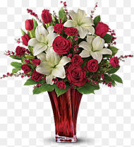 Beautiful Flower Vase With Flowers Png 