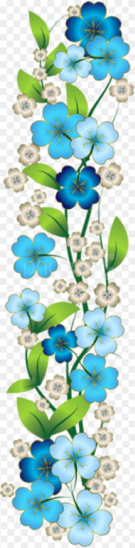 Free Png Download Blue Flower Decor Clipart Png