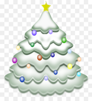 White Christmas Tree Animated Hd Png Download