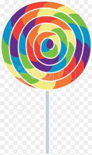 Lollipop Circle Clip Rainbow Lollipop Png