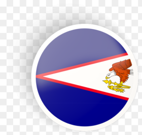 Round Concave Icon American Samoa Flag Png