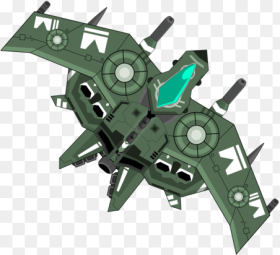 Spaceship With Weapons Cartoon Png HD