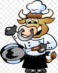 Chef Cow Bull Chef Hd Png Download