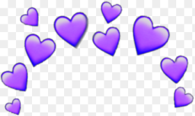 Purple Heart Crown Heartcrown Emoji Iphone Random Stick