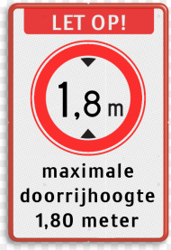 Verkeersbord Let Op Maximale Doorrijhoogte Circle Png