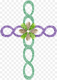 Cross Green Symbol Religion Decoration Chain Png HD