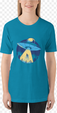 Transparent Alien Spaceship Png Long in Length Shirt
