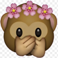 Monkey Flower Emoji Hd Png
