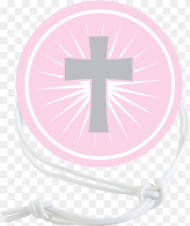 Pink Cross Napkin Knot Product Image Cross Hd