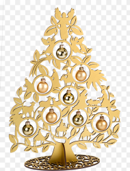 Large Gold Tree Free Transparent Christmas Tree Gold