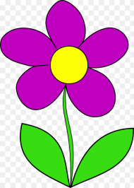 Flower Purple Leaves Purple Flower Clipart Hd Png