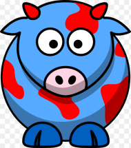 Clip Art Red Cows Hd Png Download