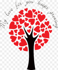 Heart Tree Png Download Love Tree Transparent Png