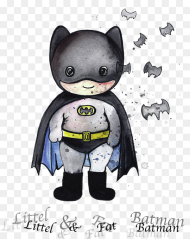 Transparent Batman Bats Png Little Fat Batman Png