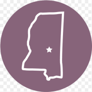 Mississippi Outline Emblem Png