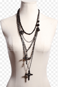 Goth Cross Neclace Png Transparent