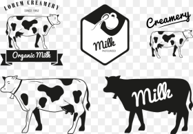 Milk Holstein Friesian Cattle Dairy Cattle Logo Cow