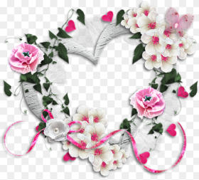 Valentine Love Heart Flowers Frame Freetoedit Frame Heart