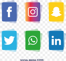 Social Media Icons Set Vector Social Media Logo
