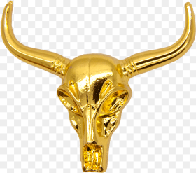 Gold Cow Skull Png Transparent Png