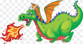 Fire Breathing Dragon Clipart Png