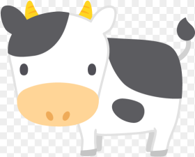 Cute Cow Vector Png Transparent Png
