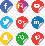 Social Media Icons Setfacebook Instagram Whatsapp