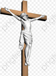D Cross Jesus Material Crucifix Png HD
