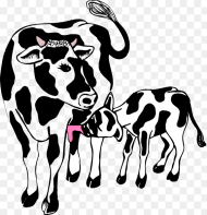 Cow and Calf Vector for You Clipart Cow