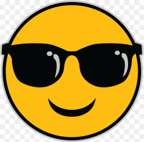 Transparent Sun Emoji Png Sun With Sunglasses Emoji