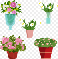 Vase Vector Plant  Flower Vase Clipart Hd