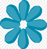 Blue Flower No Stem Svg Clip Arts Flower